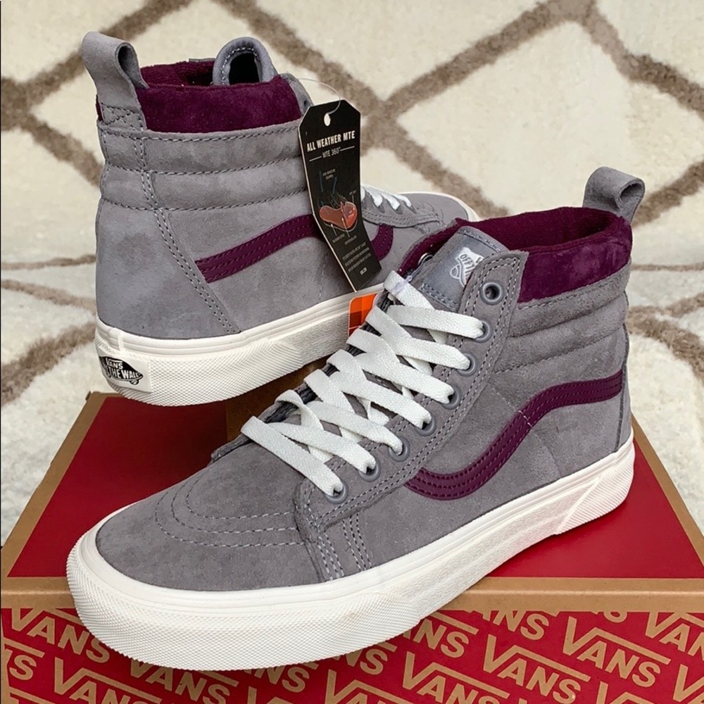 VANS SK-8-HI MTE FROST GRAY/PRUNE WMNS - Picture 12 of 16